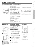 Preview for 11 page of GE GSC23LGRDBB and Owner'S Manual And Installation