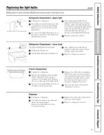 Preview for 15 page of GE GSC23LGRDBB and Owner'S Manual And Installation