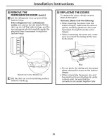 Preview for 25 page of GE GSC23LSRDSS and Owner'S Manual And Installation