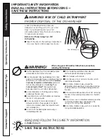 Preview for 4 page of GE GSC3500 Owner'S Manual