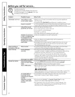 Preview for 12 page of GE GSC3500NWW Owner'S Manual