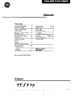 GE GSC452 Use And Care Manual предпросмотр