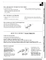 Preview for 5 page of GE GSC580 Use And Care Manual