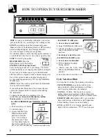 Preview for 6 page of GE GSC580 Use And Care Manual