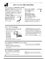 Preview for 4 page of GE GSC800 Use And Care Manual