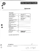 Preview for 1 page of GE GSC870 Use And Care Manual