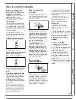 Preview for 13 page of GE GSC870M Use And Care Manual