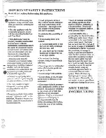 Preview for 3 page of GE GSD1000 series Use And Care Manual