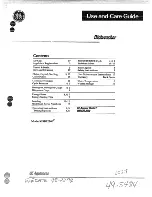 Preview for 1 page of GE GSD1250 Use And Care Manual