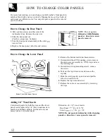 Предварительный просмотр 12 страницы GE GSD1300 Use And Care Manual