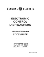 Preview for 1 page of GE GSD2800D Code Manual