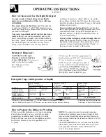 Preview for 12 page of GE GSD2900 Series Use And Care Manual