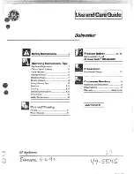 GE GSD585 Use And Care Manual preview