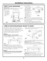 Preview for 8 page of GE GSD6300J10WW Installation Instructions Manual