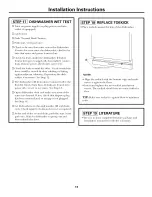 Preview for 11 page of GE GSD6300J10WW Installation Instructions Manual