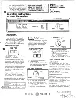 GE GSD640D Operating Instructions preview