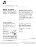 Preview for 6 page of GE GSD700 Use And Care Manual