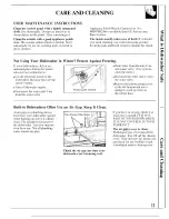 Preview for 11 page of GE GSD700 Use And Care Manual