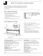 Preview for 12 page of GE GSD700 Use And Care Manual