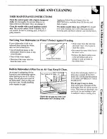 Preview for 11 page of GE GSD750 Use And Care Manual