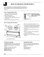 Preview for 12 page of GE GSD750 Use And Care Manual