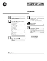 GE GSD8000 series Use And Care Manual preview