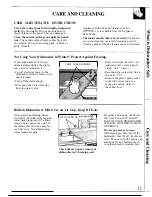 Предварительный просмотр 11 страницы GE GSD940 Use And Care Manual