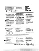 GE GSDS79W Operating Instructions preview