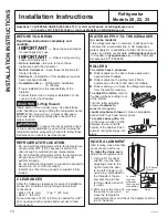 Preview for 14 page of GE GSE22 Owner'S Manual And Installation Instructions