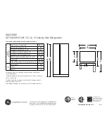 Preview for 1 page of GE GSE23GSESS Dimensions And Installation Information