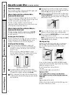 Preview for 6 page of GE GSF25KGW Owner'S Manual And Installation