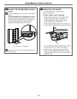 Preview for 25 page of GE GSF25XGWBB Owner'S Manual And Installation Instructions