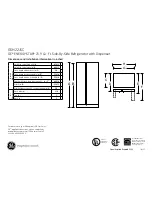 Preview for 1 page of GE GSH22JSCSS Dimensions And Installation Information