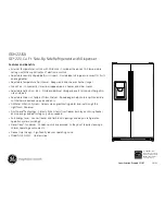 Preview for 2 page of GE GSH22JSX Dimensions And Installation Information