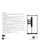 Preview for 2 page of GE GSH22JSXSS - Appliances 22.0 cu. ft. Refrigerator Dimensions And Installation Information