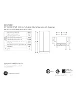 GE GSH25GGC Dimensions And Installation Information preview