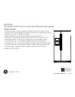 Предварительный просмотр 2 страницы GE GSH25GGC Dimensions And Installation Information