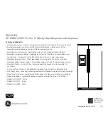 Preview for 2 page of GE GSH25JFXBB - 25 cu. Ft. Refrigerator Dimensions And Installation Information