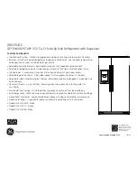 Preview for 2 page of GE GSH25JGC Dimensions And Installation Information