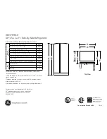 Preview for 1 page of GE GSHF5MGX Dimensions And Installation Information