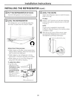 Предварительный просмотр 22 страницы GE GSHF5PGXAEWW and Owner'S Manual And Installation