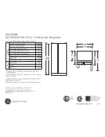 Preview for 1 page of GE GSHF6NGBBB Dimensions And Installation Information