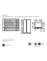 GE GSL25JGCLB Dimensions And Installation Information предпросмотр