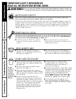 Preview for 2 page of GE GSLP1100 Owner'S Manual & Installation Instructions