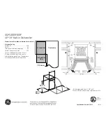 GE GSM1800FBB Dimensions And Installation Information предпросмотр