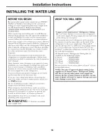 Preview for 16 page of GE GSS22IBTJWW and Owner'S Manual And Installation Instructions