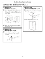 Preview for 20 page of GE GSS23QSTLSS and Owner'S Manual And Installation