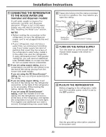 Preview for 23 page of GE GSS23QSWKSS and Owner'S Manual And Installation