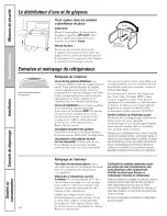 Preview for 54 page of GE GSS23QSWKSS and Owner'S Manual And Installation