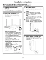 Preview for 24 page of GE GSS23WGTMCC and Owner'S Manual And Installation